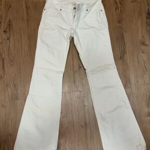 GAP Women's Cream Flare Jeans